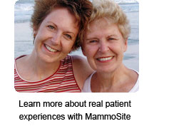 Learn more about real patient experiences with MammoSite.